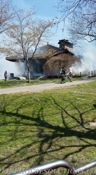 Structure Fire - Leonard Park Tea House